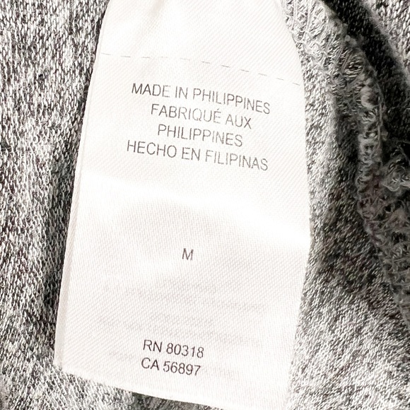 Lucky Brand Women’s Gray Black Marbled Crewneck Soft Fuzzy Long Sleeve Sweater - Picture 14 of 16